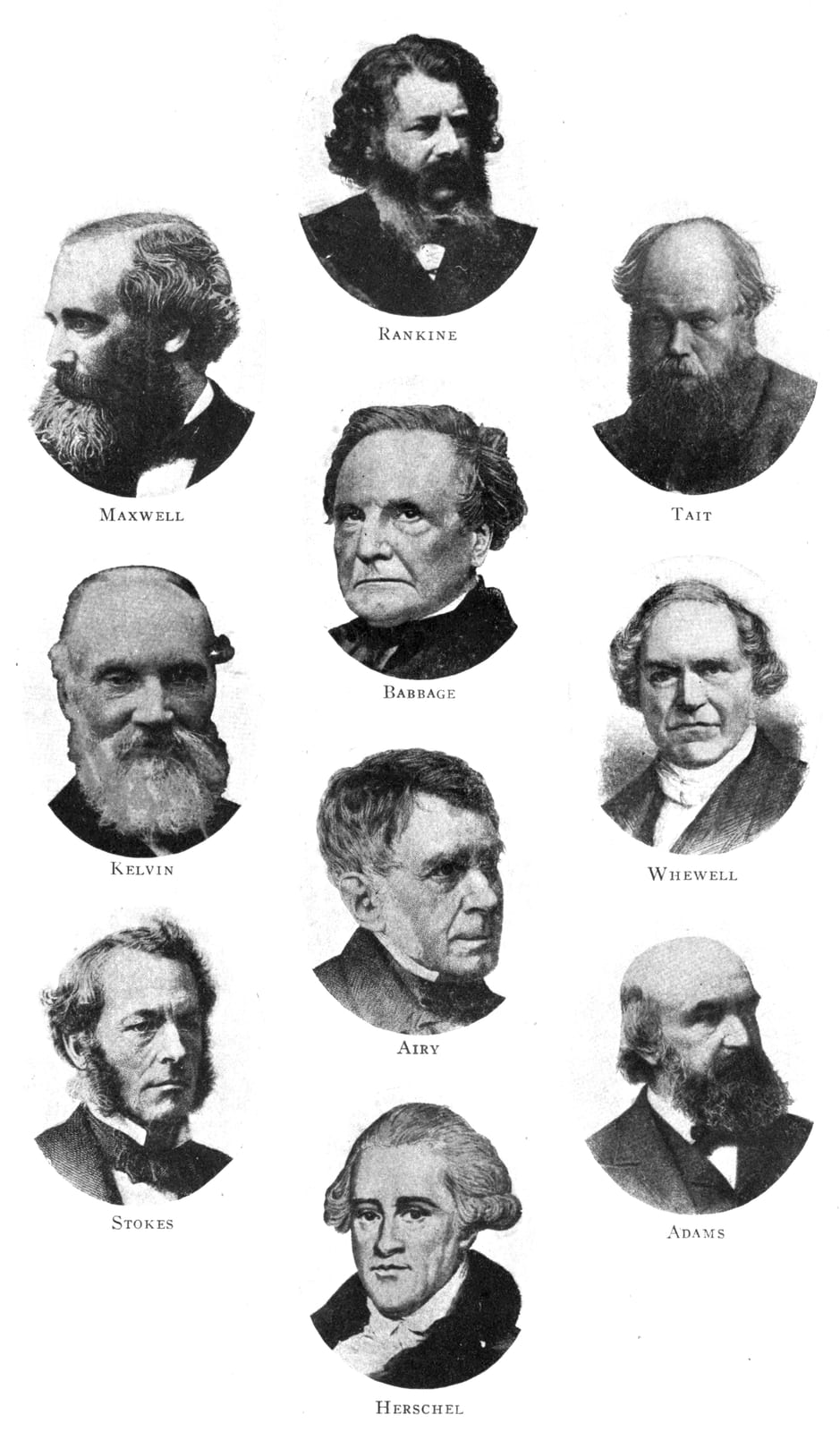 Portrait or photograph of James Clerk Maxwell: Portraits of the subjects in 'Lectures on Ten British Physicists of the Nineteenth Century' (1919) by Alexander M