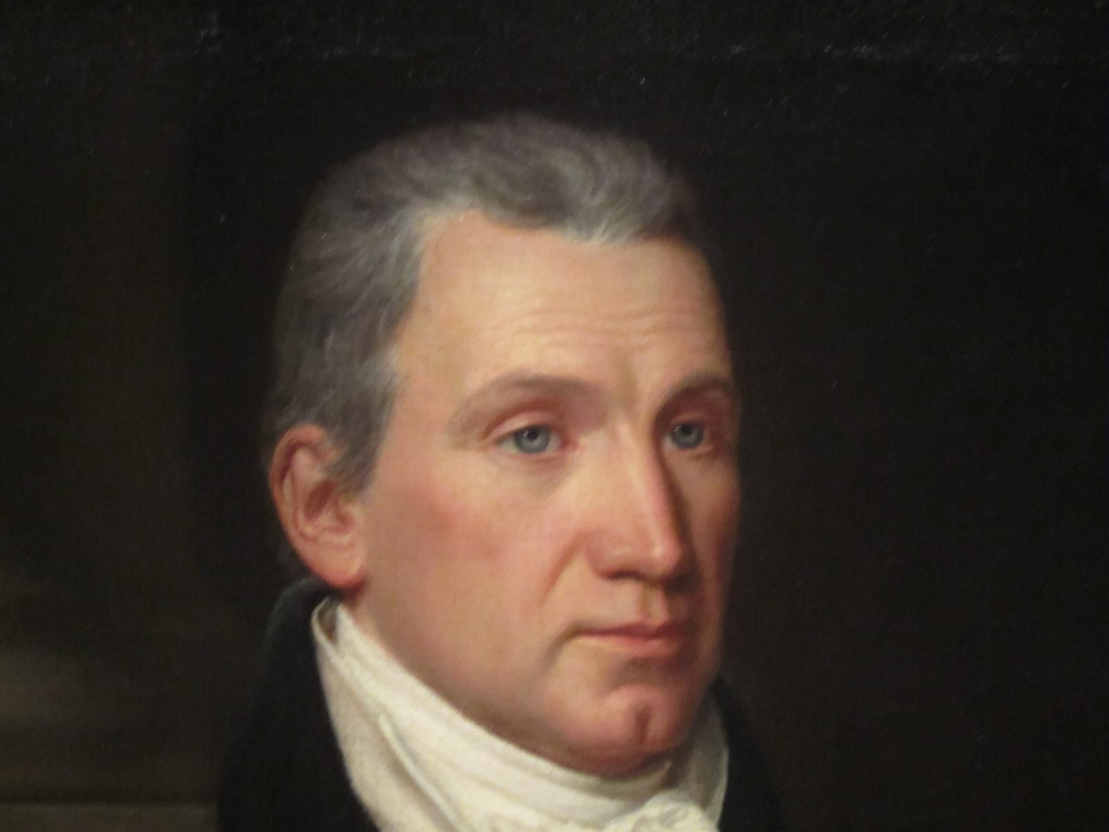 Portrait or photograph of James Monroe: I took photo of James Monroe with Canon camera at National Portrait Gallery. Public domain.