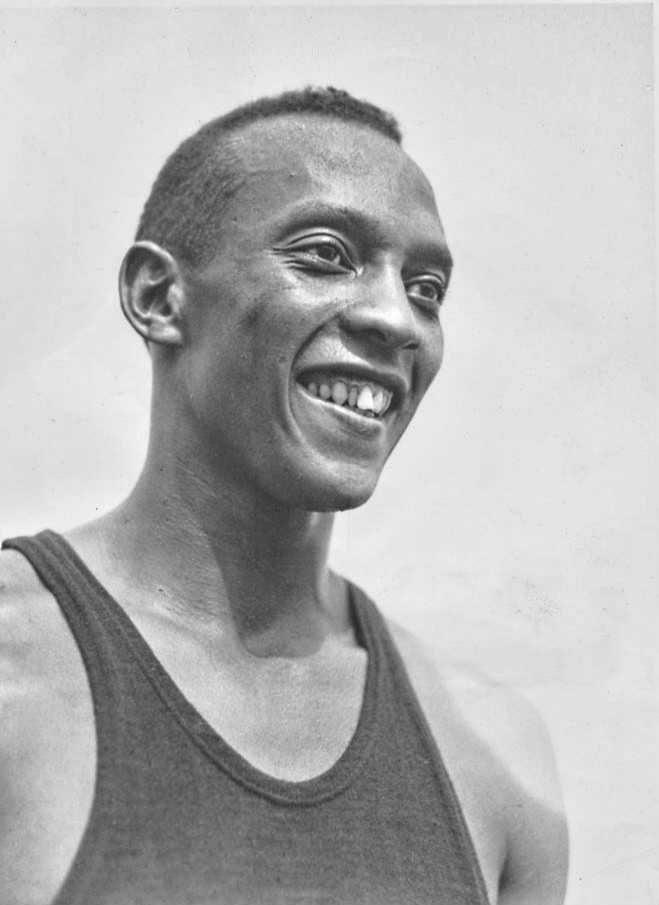 Portrait or photograph of Jesse Owens: Photo of Jesse Owens in 1936.