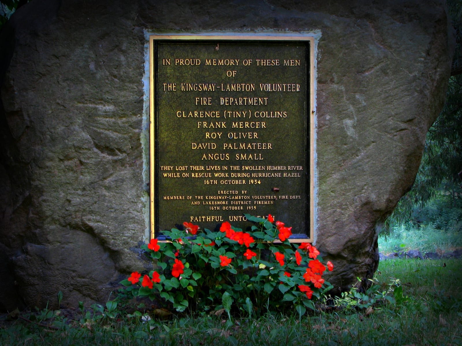 Image connected to Bletchley Park's Joan Clarke: The Story here is that on October 15th of the year 1954 Southern Ontario was hit with the worst hurricane in Ca