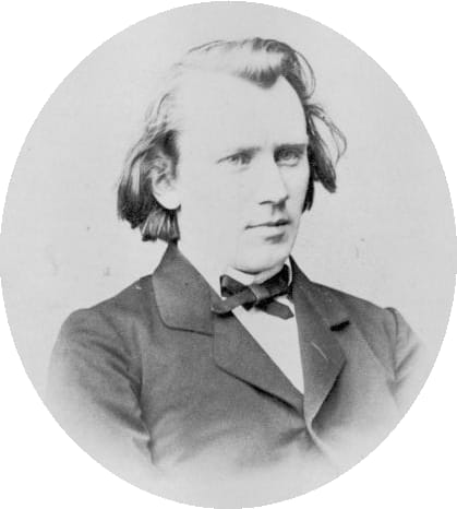 Portrait or photograph of Johannes Brahms: Johannes Brahms , german composer, pianist and conductor