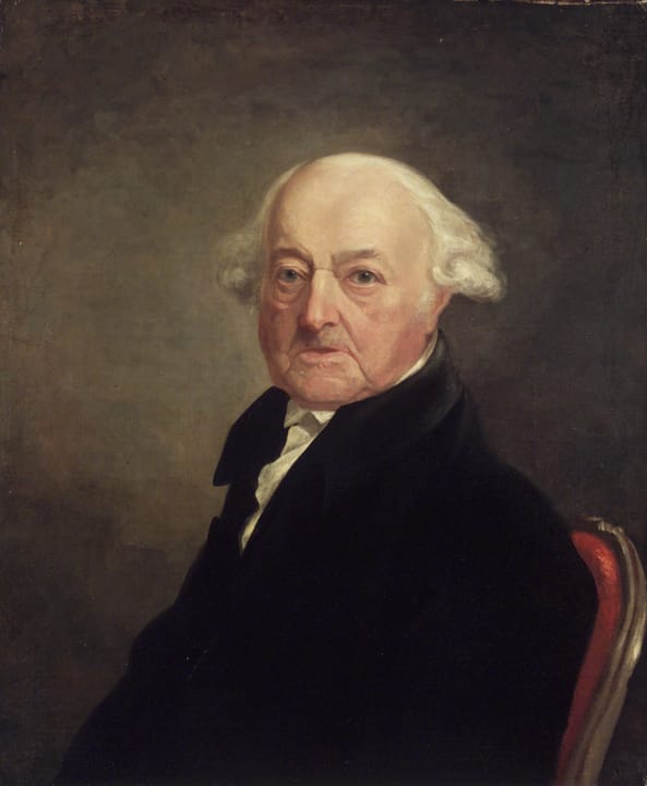 Portrait or photograph of John Adams: Brooklyn Museum - Portrait of John Adams - Samuel Finley Breese Morse - overall