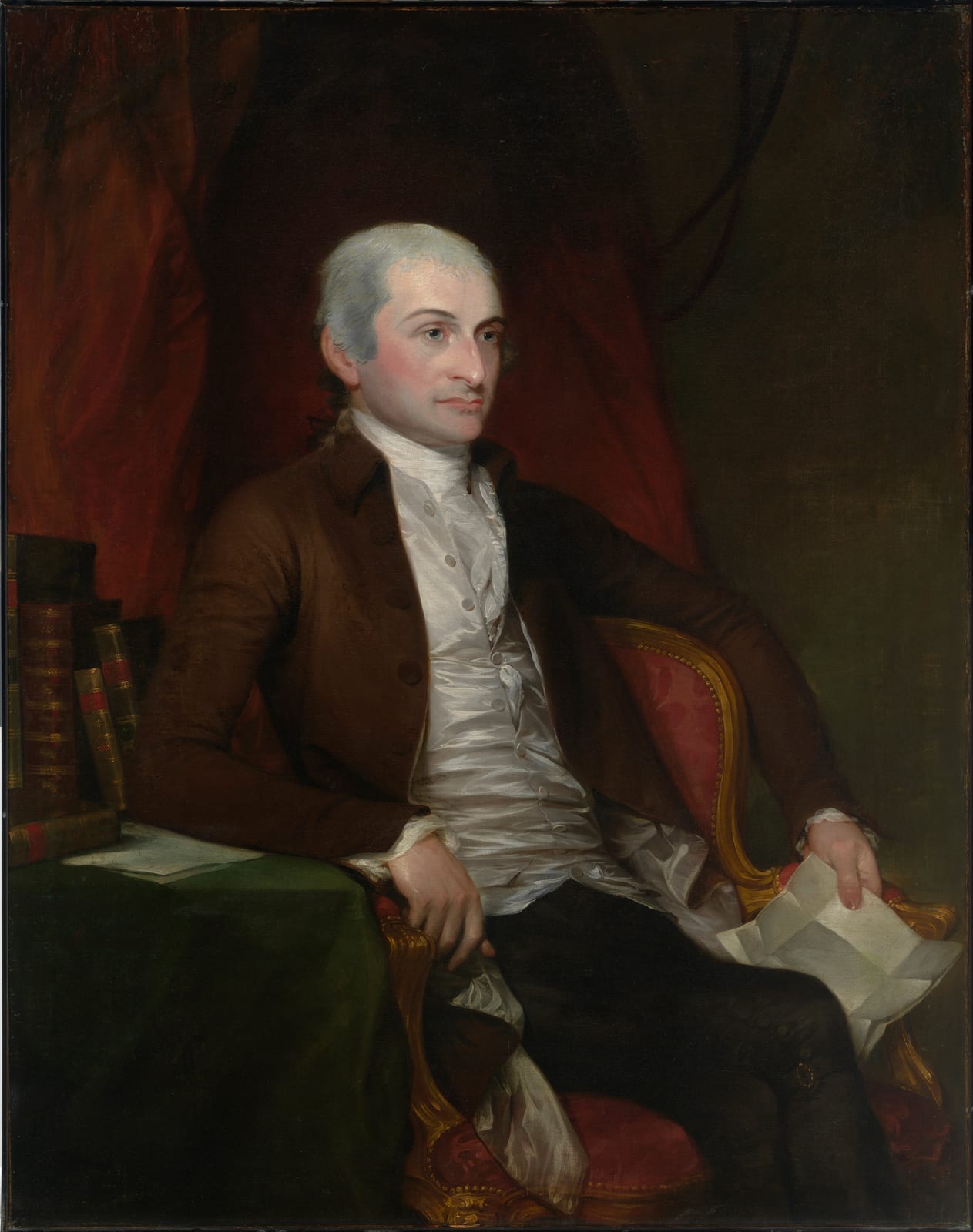 Portrait or photograph of John Jay: Gilbert Stuart - John Jay - Google Art Project