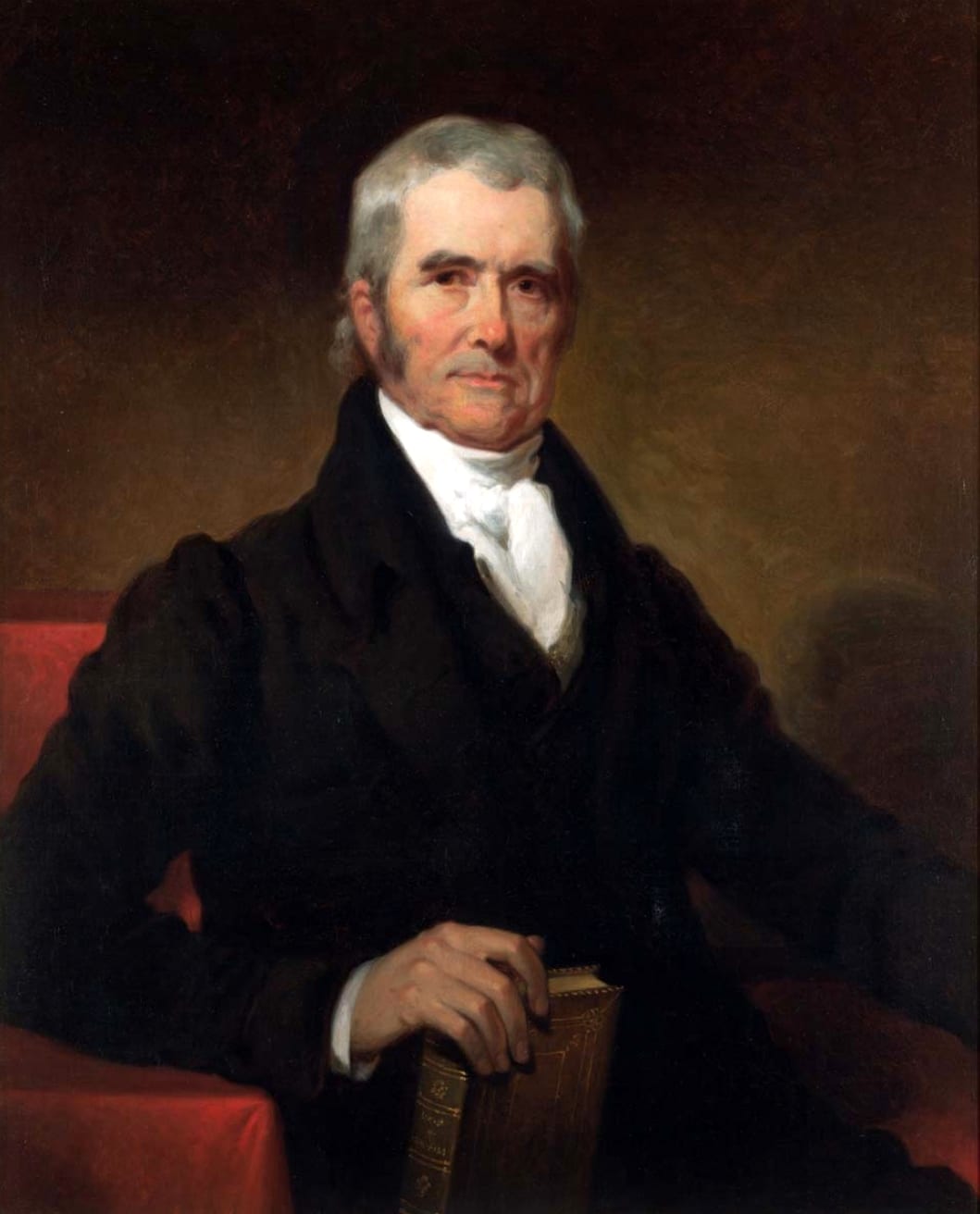 Portrait or photograph of John Marshall: John Marshall by Henry Inman, 1832