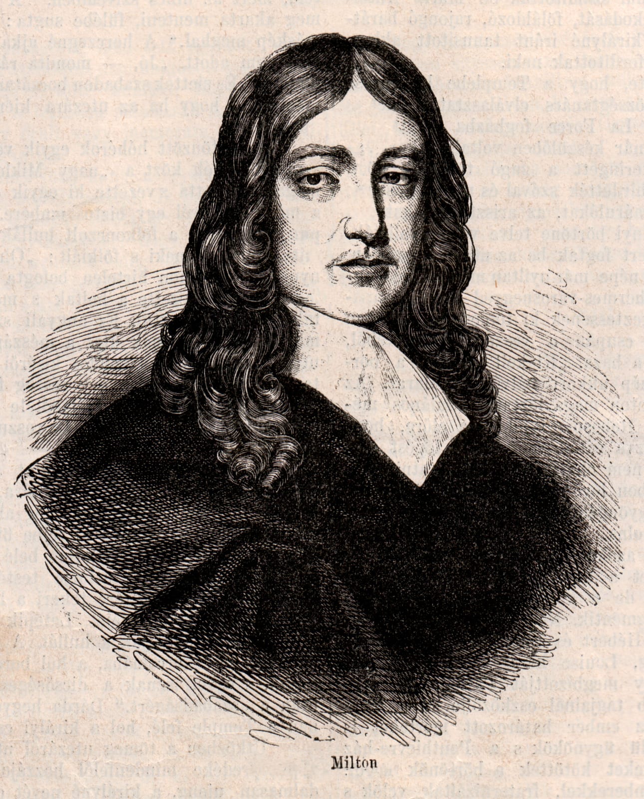 Portrait or photograph of John Milton: John Milton portrait