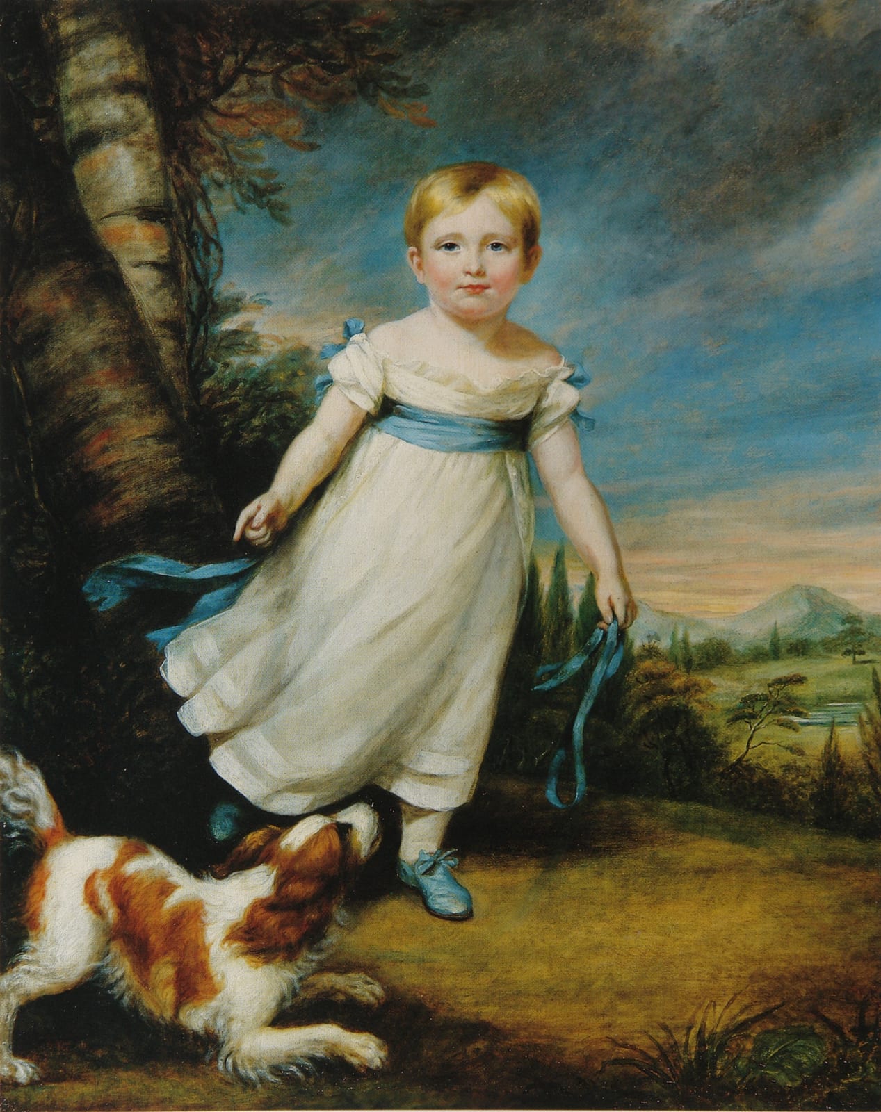 Portrait or photograph of John Ruskin: Portrait of John Ruskin at the age of three and a half