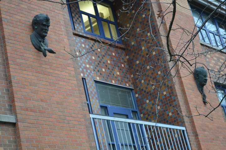 Portrait or photograph of John von Neumann: James Clerk Maxwell sculpture