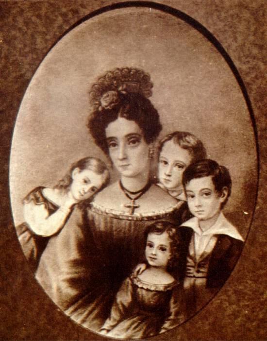 Portrait or photograph of Jose Bonifacio de Andrada: Gabriela Frederica Ribeiro de Andrada and soons(A daughter of Jose Bonifacio de Andrada e Silva)