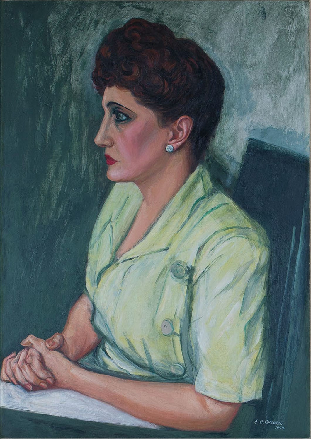 Work or historical image connected to Jose Clemente Orozco: José Clemente Orozco, Carmen T. de Carrillo Gil