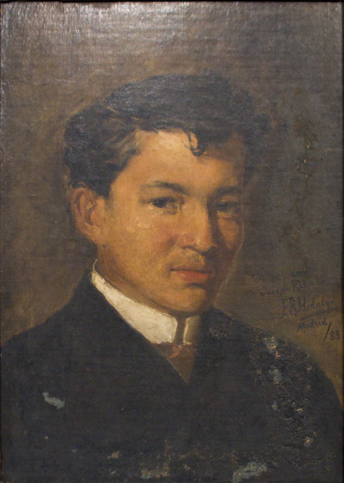 Portrait or photograph of José Rizal: Portrait of José Rizal (1883)