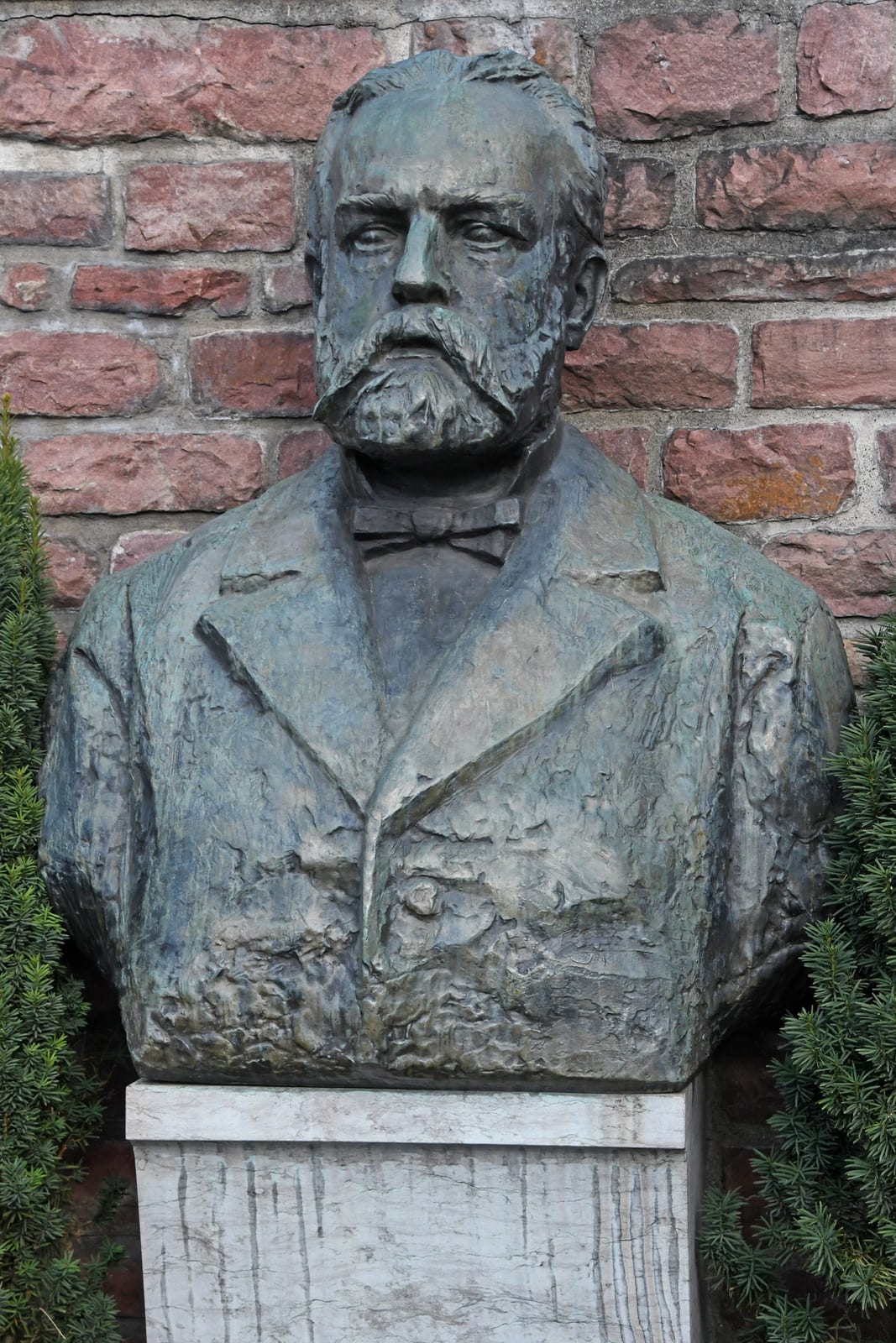 Memorial or place connected to Josef Rheinberger: Josef Gabriel von Rheinberger monument in Vaduz, Liechtenstein