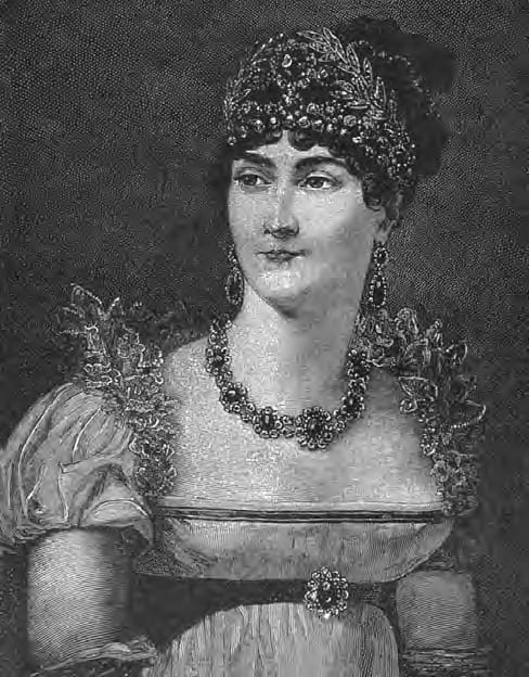 Portrait or photograph of Josephine de Beauharnais: Empress Josephine. Prominent in Parisian social circles during the 1790s, she married the young General Napo