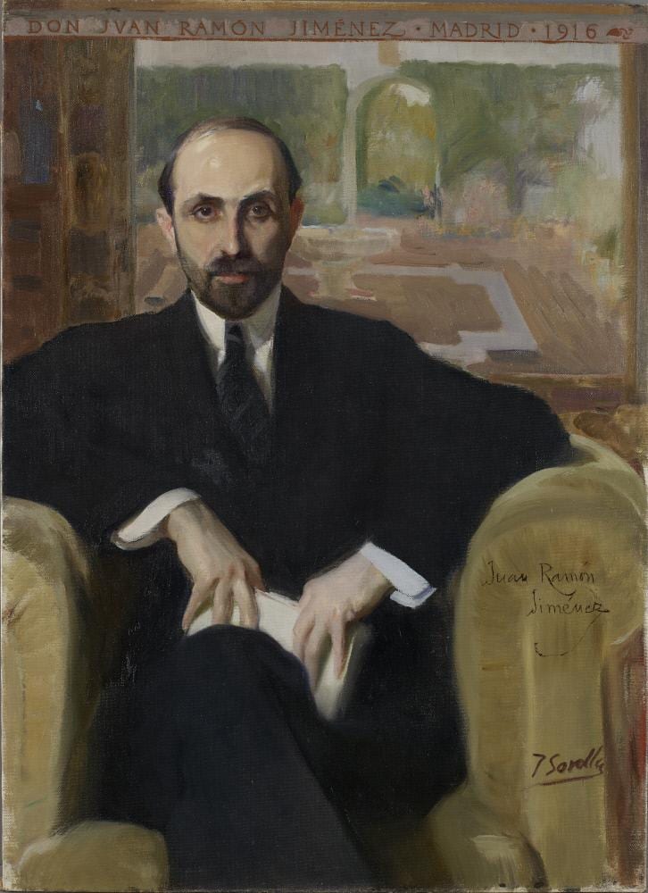 Portrait or photograph of Juan Ramon Jimenez: Joaquín Sorolla y Bastida - Juan Ramón Jiménez - A1932 - Hispanic Society of America