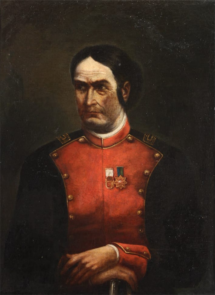 Portrait or photograph of Juana Azurduy: Retrato de Juana Azurduy