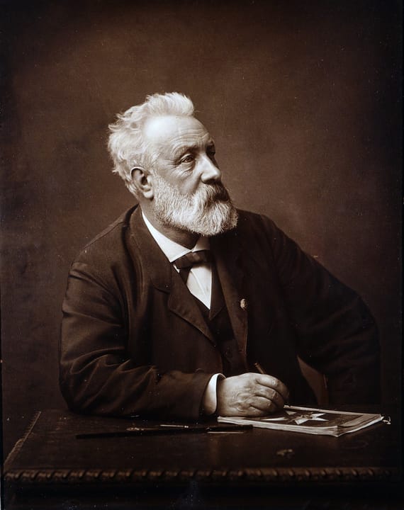 Portrait or photograph of Jules Verne: Jules Verne in 1892 (age 64)
