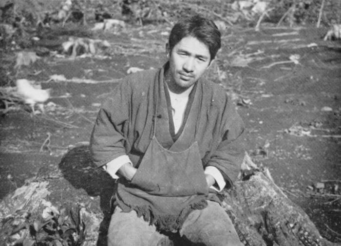 Portrait or photograph of Kenji Miyazawa: Matuda Jinjiro, a writer, a follower of Kenji Miyazawa and publishing his works.