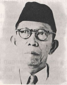 Portrait or photograph of Ki Hajar Dewantara: Raden Mas Soewardi Soerjaningrat (EYD: Suwardi Suryaningrat); from 1922 also known as Ki Hadjar Dewantara (EYD: Ki