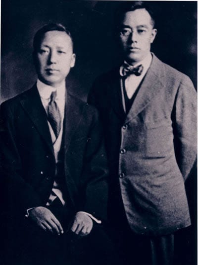 Portrait or photograph of Kim Kyu-sik: Syngman Rhee and Kim Kyu-shik in Shanghai