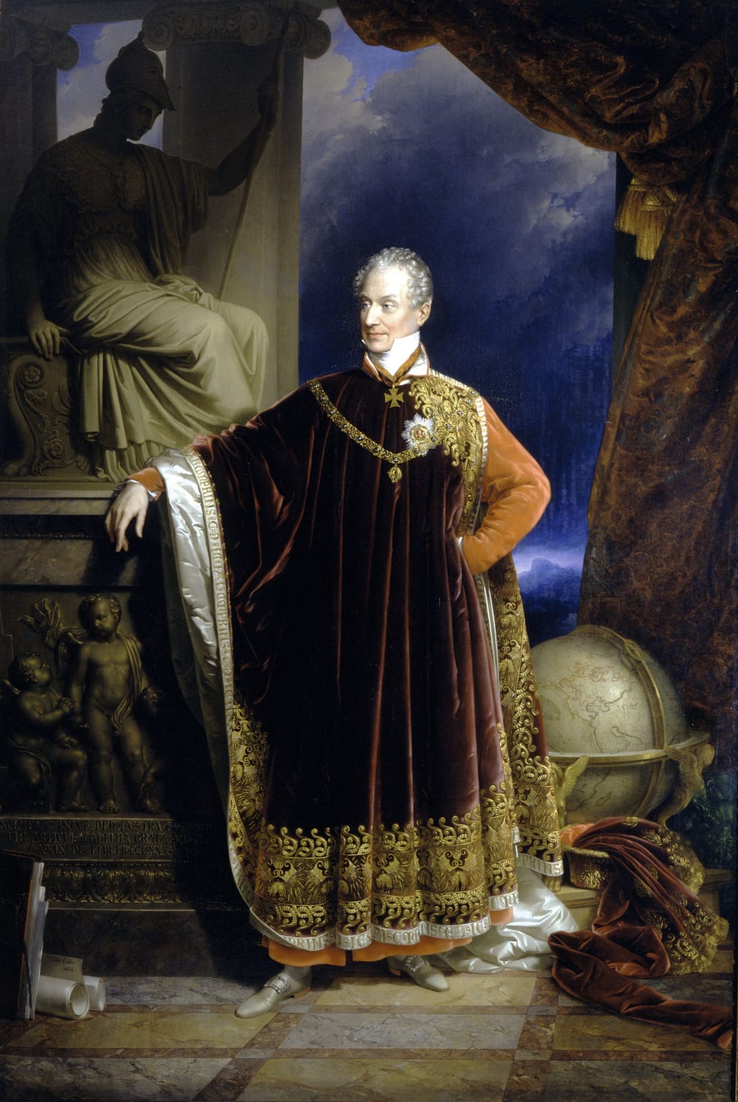 Portrait or photograph of Klemens von Metternich: Porträt des Klemens von Metternich in Ritterorden des Godenen vlies
