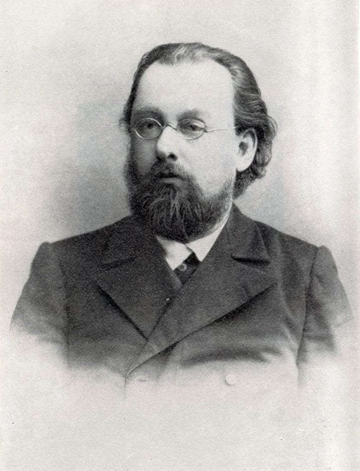 Portrait or photograph of Konstantin Tsiolkovsky: Konstantin Tsiolkovsky in 1908-1909.
