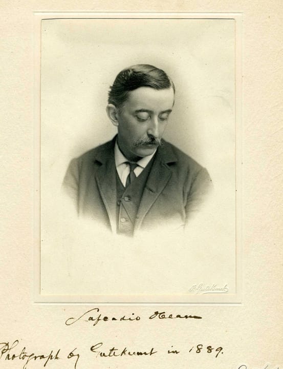 Portrait or photograph of Lafcadio Hearn: Lafcadio Hearn in 1889