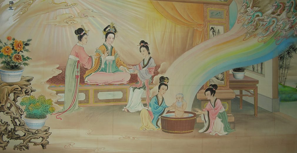 Portrait or photograph of Laozi: Birth of Laozi