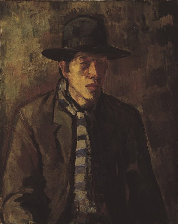 Memorial or place connected to Li Mei-shu: Self Portrait, By Li Mei-shu