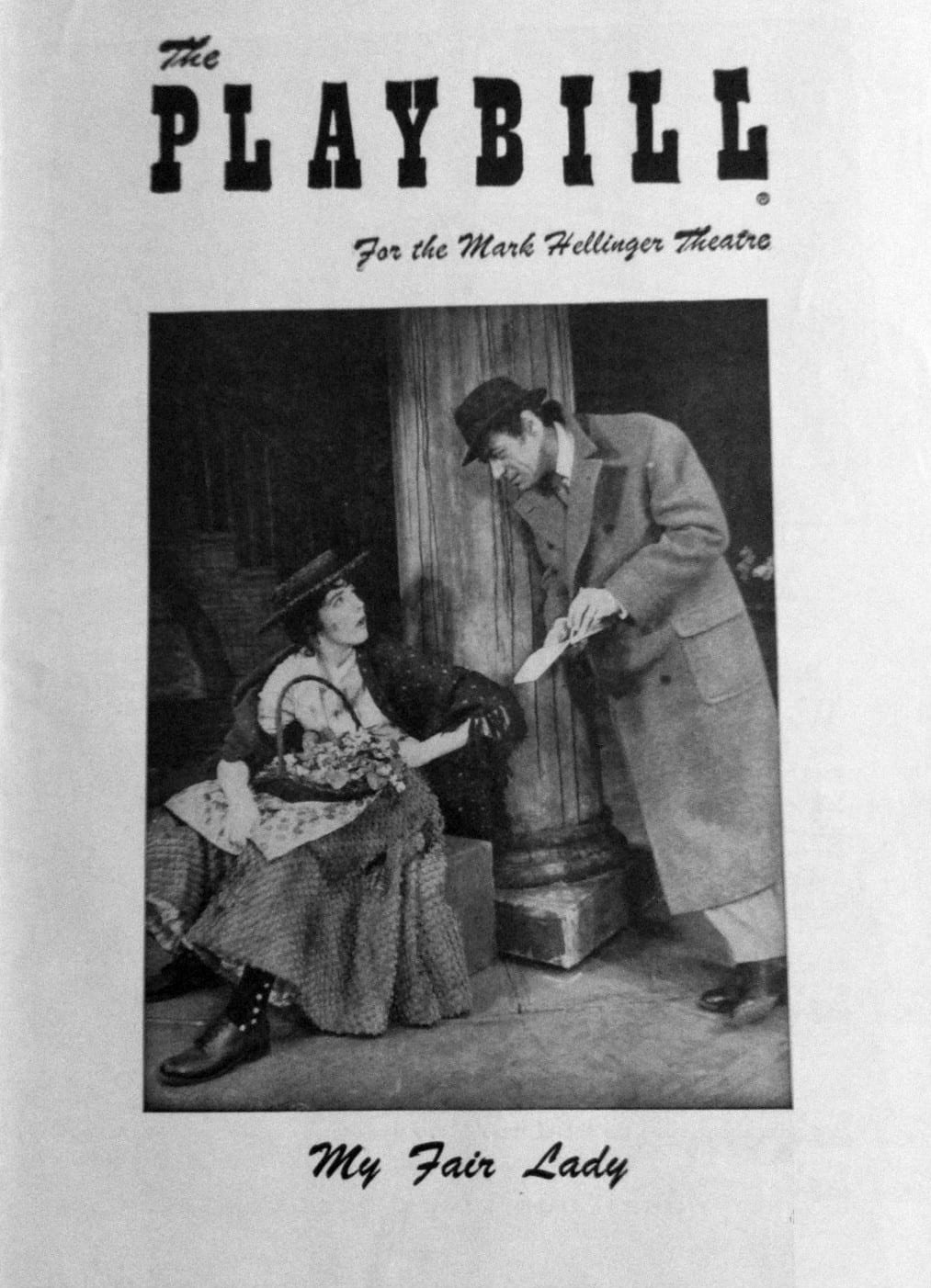 Portrait or photograph of Lorraine Hansberry: Cover of Playbill magazine for the Broadway show My Fair Lady . A search for Playbill renewals was done at copyrig