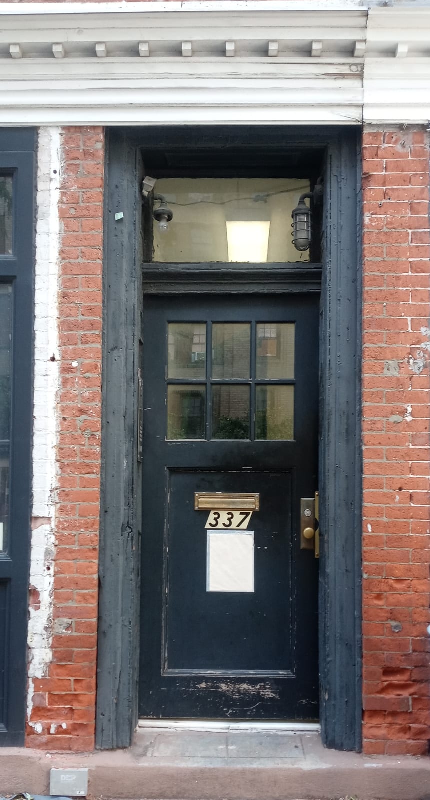 Portrait or photograph of Lorraine Hansberry: From 1953 to 1960, playwright and activist Lorraine Hansberry resided in the third-floor apartment of this buildin