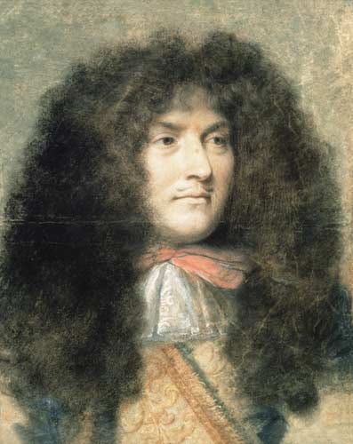 Portrait or photograph of Louis XIV: Probablement réalisé comme prototype, en vue de la tenture de "L'Histoire du Roy"