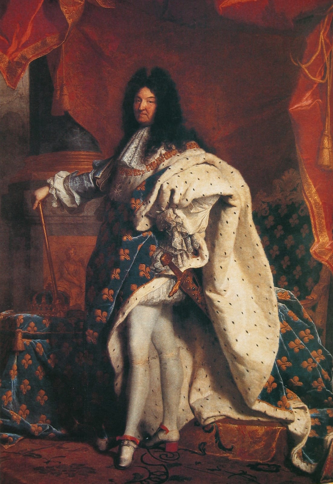 Portrait or photograph of Louis XIV: Rigaud Louis XIV 1701