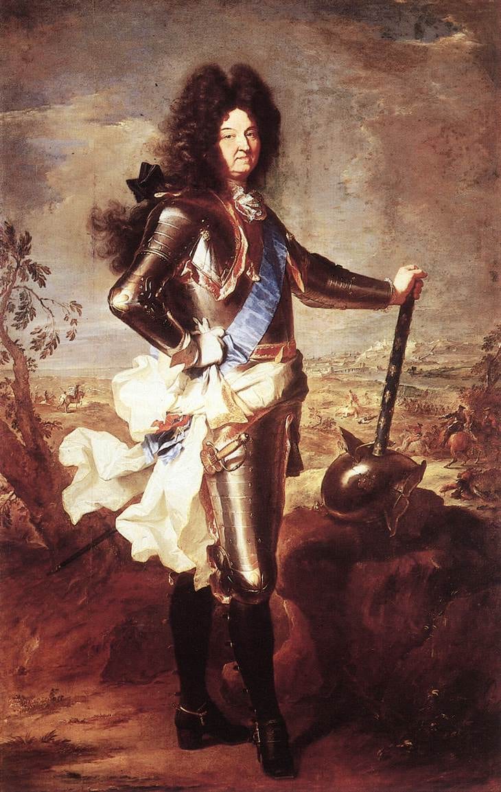 Portrait or photograph of Louis XIV: Hyacinthe Rigaud - Portrait of Louis XIV - WGA19488