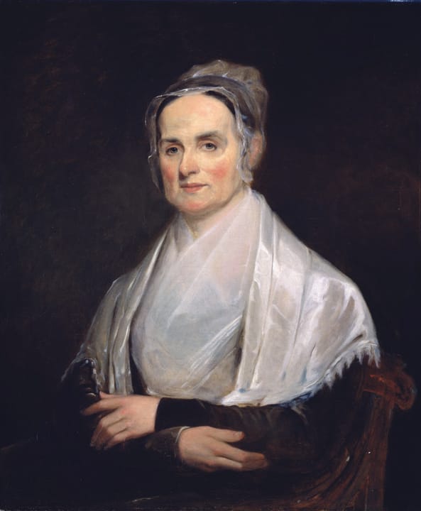Portrait or photograph of Lucretia Mott: Portrait of Lucretia Mott (1793 - 1880), the proponent of women's rights.