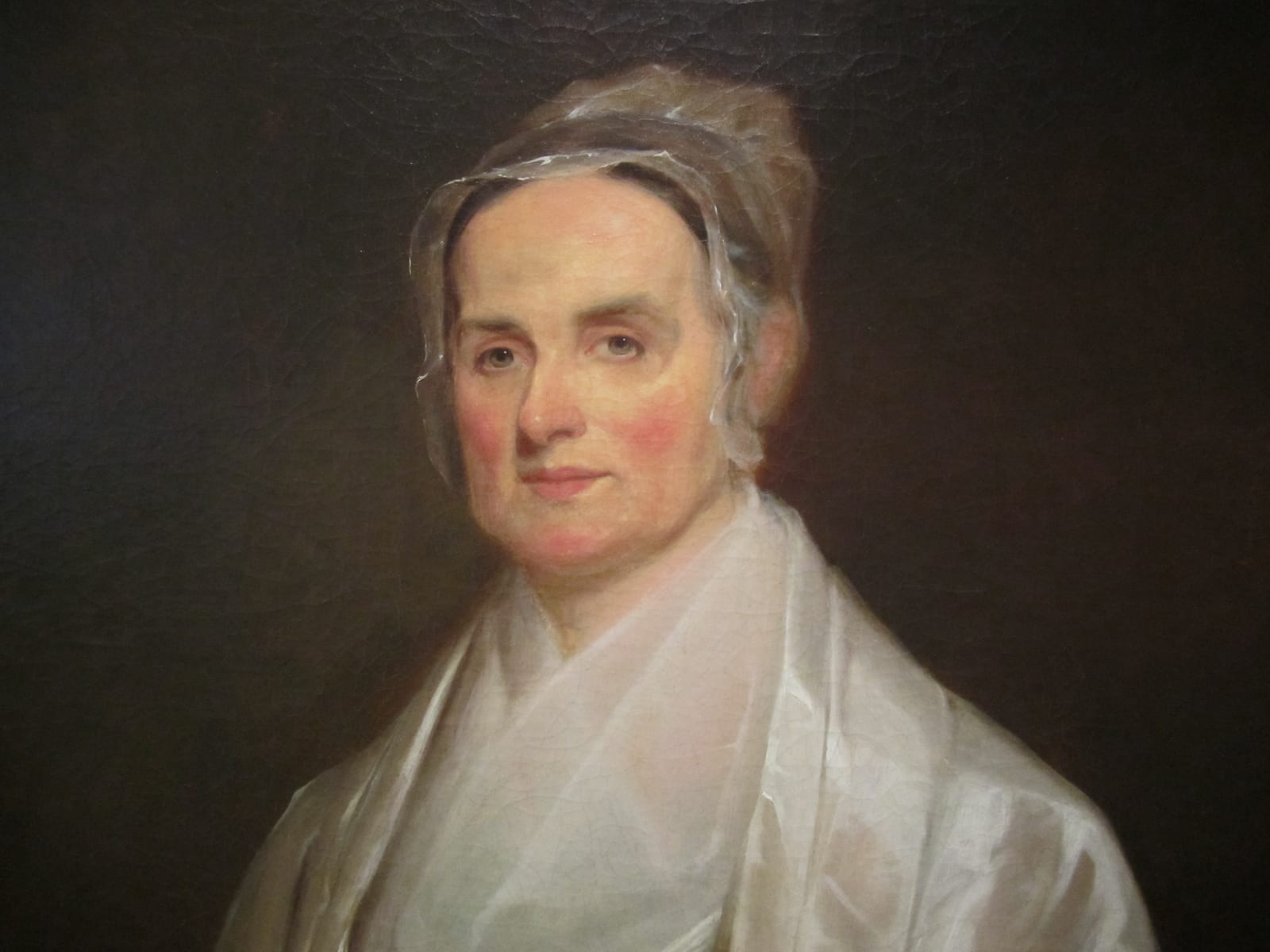 Portrait or photograph of Lucretia Mott: I took photo of Lucretia Mott at National Portrait Gallery with Canon Camera. Public domain. U.S. government property