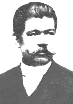 Portrait or photograph of Marcelo H. del Pilar: Marcelo H. del Pilar , The Great Propagandist of the Philippine Revolution (partially darkened subversion of sou