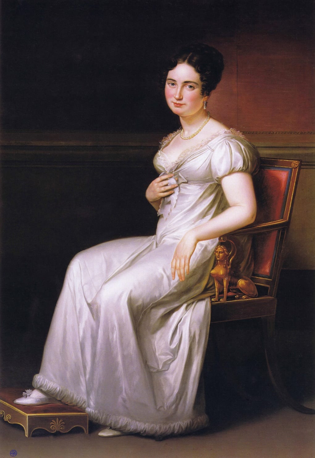 Image connected to Maria Izquierdo: JOSÉ DE MADRAZO Y AGUDO - María Sandalia de Acebal y Arratia (Colección particular, 1820)