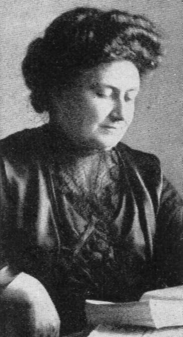 Portrait or photograph of Maria Montessori: Portrait of Maria Montessori