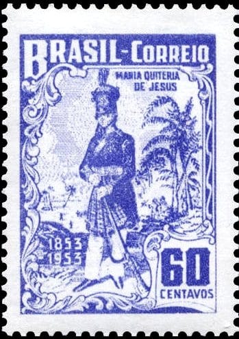 Portrait or photograph of Maria Quiteria: Stamp
