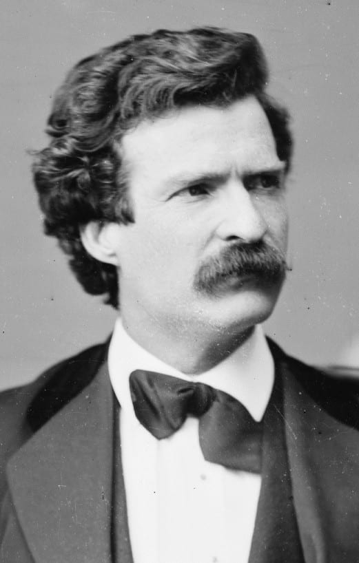 Portrait or photograph of Mark Twain: Mark Twain photo portrait.