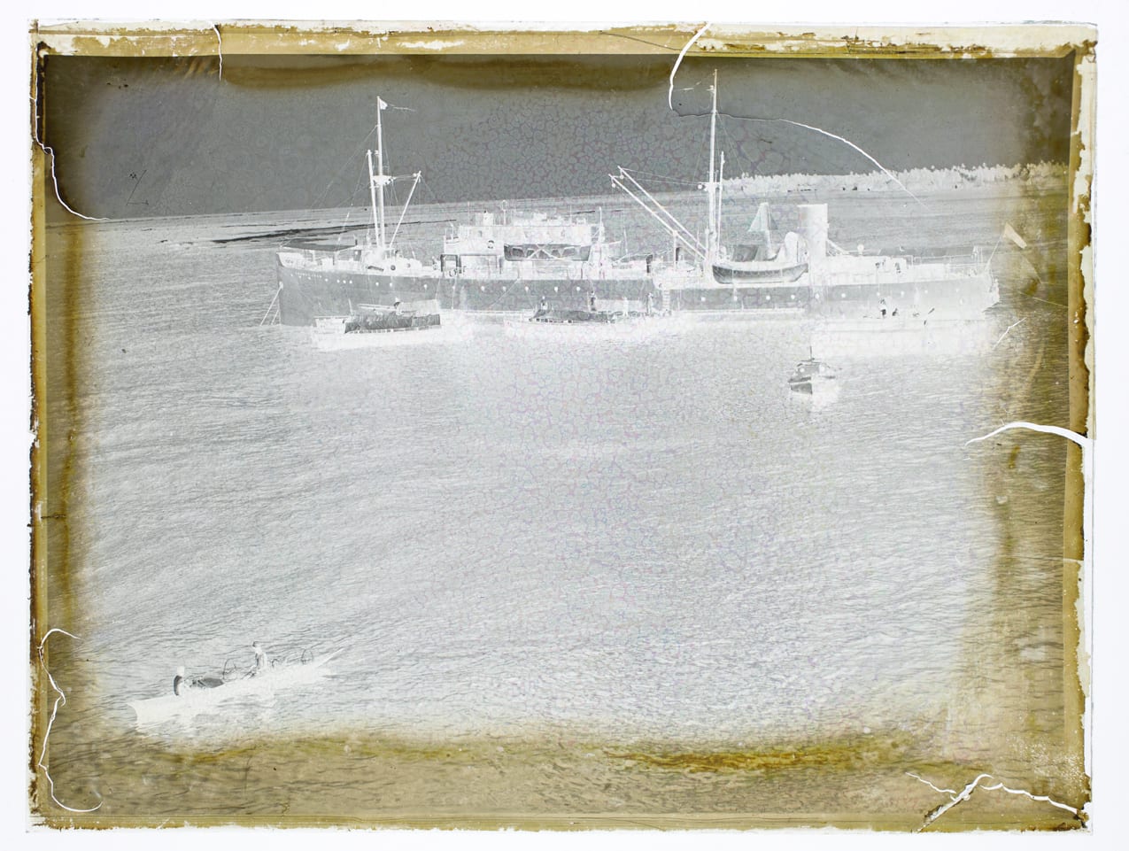 Portrait or photograph of Maui Pomare: View of the "MAUI POMARE" ship in a body of water.
