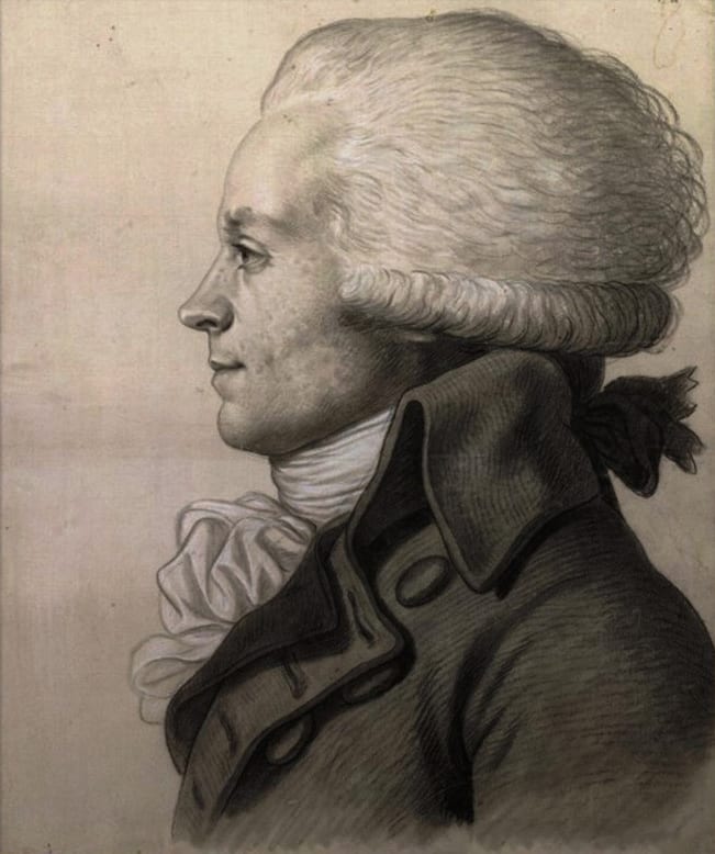 Portrait or photograph of Maximilien Robespierre: Physionotrace of Maximilien Robespierre, unsigned drawing formerly attributed to Antoine-Paul Vincent. Pencil