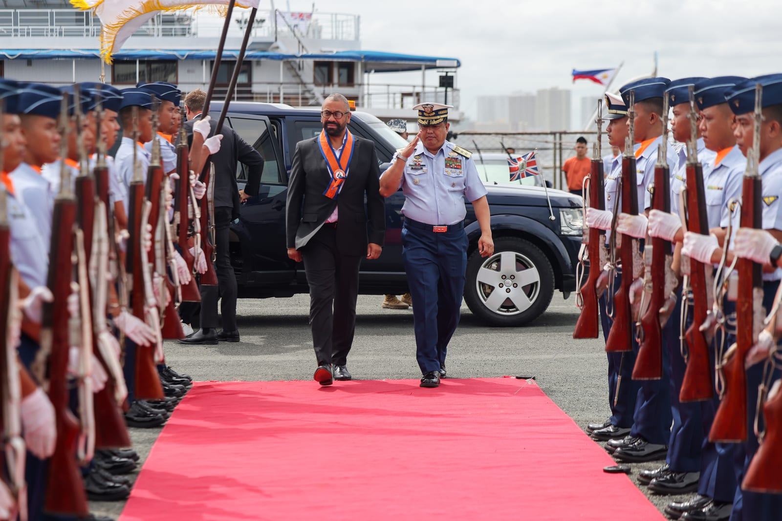 Portrait or photograph of Melchora Aquino: The Foreign Secretary, James Cleverly visits Phillipine coast guard ship, BRP MELCHORA AQUINO in Manila whilst visiti