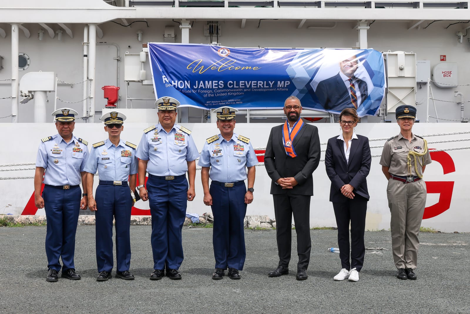 Portrait or photograph of Melchora Aquino: The Foreign Secretary, James Cleverly visits Phillipine coast guard ship, BRP MELCHORA AQUINO in Manila whilst visiti