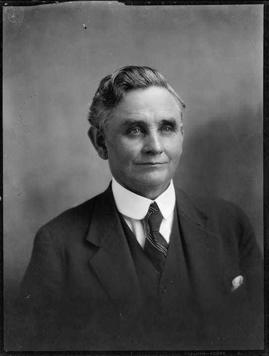 Portrait or photograph of Michael Joseph Savage: Michael Joseph Savage 23rd Prime Minister of New Zealand.