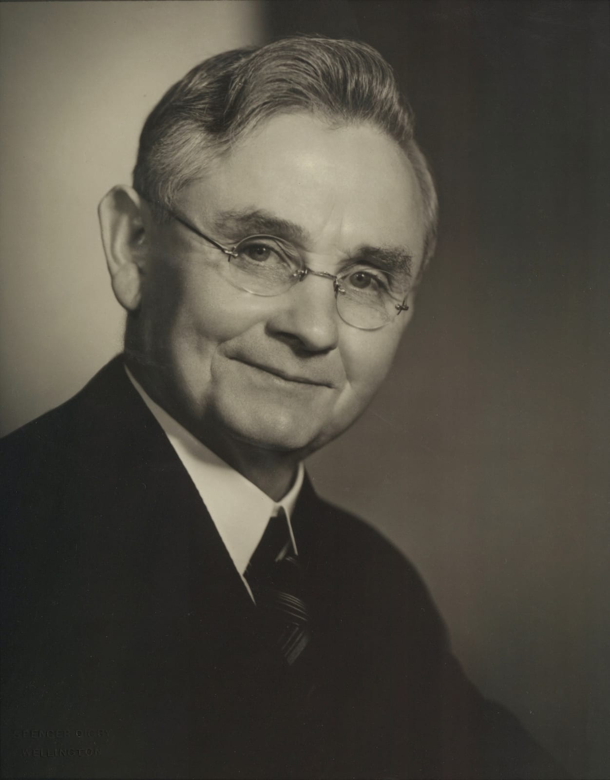 Portrait or photograph of Michael Joseph Savage: Portrait photo of Michael Joseph Savage.
