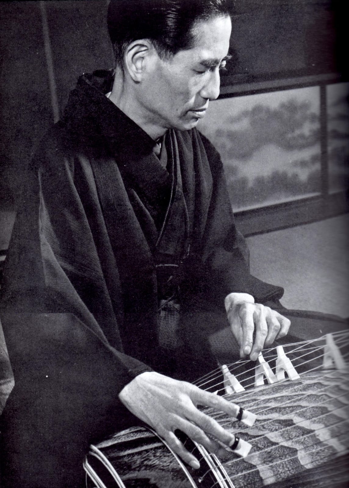 Image connected to Michio Miyagi: Japanese Jiuta , So player, and composer, Miyagi Michio (1894-1956)