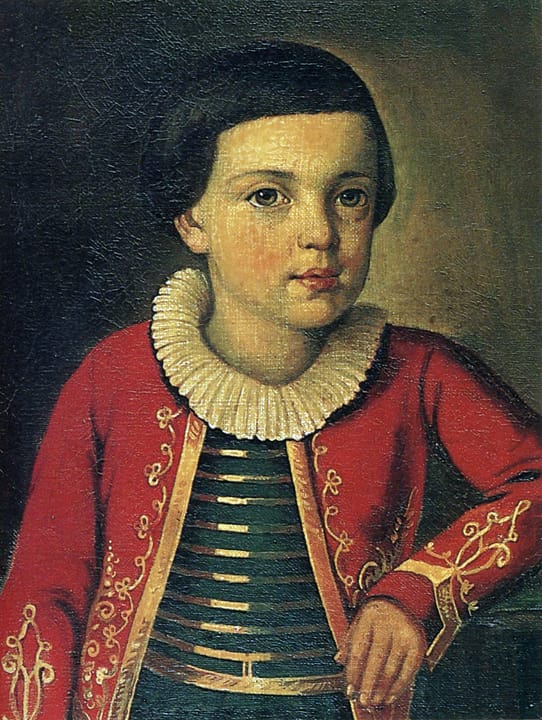 Portrait or photograph of Mikhail Lermontov: Russian poet Mikhail Yurievich Lermontov