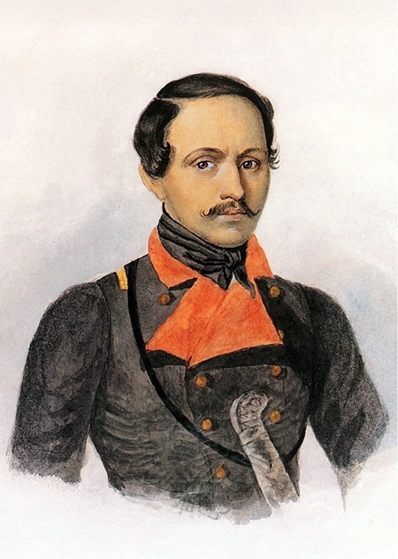 Portrait or photograph of Mikhail Lermontov: Russian poet Mikhail Yurievich Lermontov