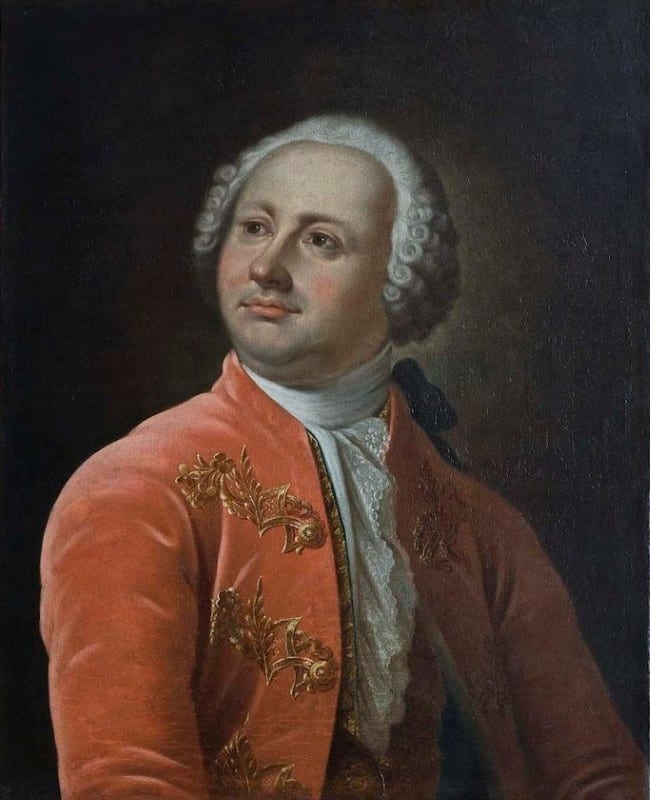 Portrait or photograph of Mikhail Lomonosov: Портрет М.В. Ломоносова. Г.И. Скородумов. Начало XIX в. Холст, масло. МАЭ РАН.