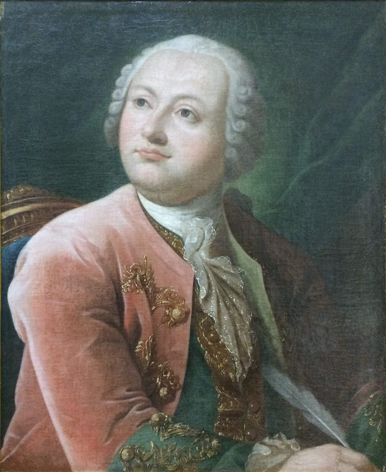 Portrait or photograph of Mikhail Lomonosov: Неизвестный художник. Портрет Михаила Васильевича Ломоносова. XIX век. Холст, масло. Рест. в ВУИАХМЗ в 1989 году. Р